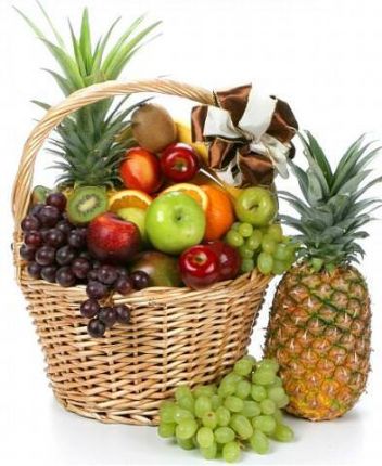 Корзина " Ананасовое счастье" - купить фруктовую корзину с ананасом и бананами с доставкой в по Пучежу